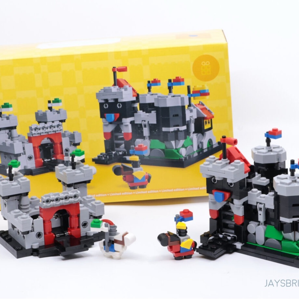 Lego Castle Adventure Set with Red, Blue, and Gray Blocks NWOT